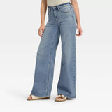 Women's Everyday High-Rise Wide-Leg Denim Jeans