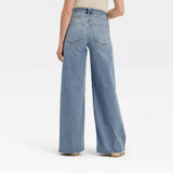 Women's Everyday High-Rise Wide-Leg Denim Jeans