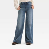 Women's Everyday High-Rise Wide-Leg Denim Jeans